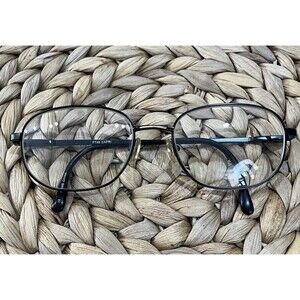 Capri PT48 Eyeglasses Mens Black/Gold 60-19-150 Oval Shape Minimalist